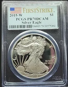 2015-W アメリカンイーグル シルバードル PCGS PR70 DCAM 新品 #94-2