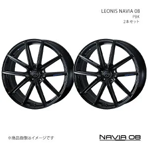 NAVIA 08 RX A10・H10系 F SPORT アルミホイール 2本セット 0042209×2【21×8.0J 5-114.3 INSET39R PBK】