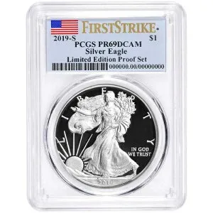 2019-S 限定版プルーフセット $1 1オンス アメリカンシルバーイーグル PCGS PR69DCAM FS