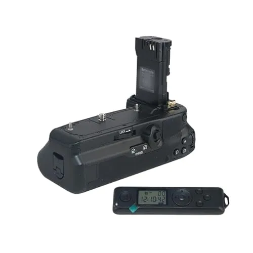 縦型バッテリーグリップホルダー 垂直手ブレ防止 、三脚対応軽量設計デュアルバッテリースロット付き 、 操作が簡単で 縦位置拍攝、 様々な撮影シーンに対応 (BG-R20RC-L)