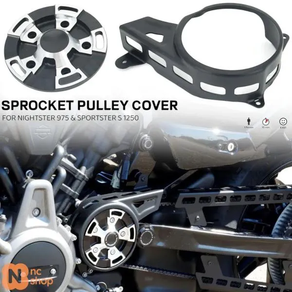 【並行輸入品】2022年 バイク 二輪 スプロケットカバー プーリーカバー フロント RH1250S スポーツスター S 1250 RH975 NIGHTSTER 975 2022年 2021年