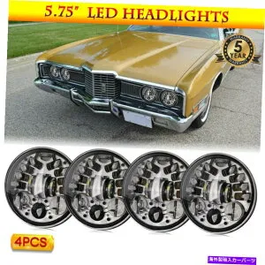 USヘッドライト 4倍5.75 LEDヘッドライトHi + LO + DRL +ターンアセンブリアセンブリのアップグレードFord Thunderbird Ltd 4x 5.75 LED Headlights Hi+Lo+DRL+Turn Assembly Upgrade for Ford Thunderbird LTD【並行輸入品】
