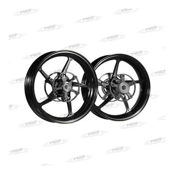 MOS モス 15-inch TF05M Forged Wheel (5-Spoke) (Front＆Rear Set) Color：Black TMAX560 YAMAHA ヤマハ ホイール ホイール関連 足回り