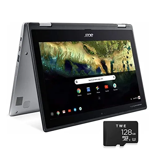 Acer Chromebook Spin 11.6インチ HD タッチスクリーン 2イン1 コンバーチブルノートパソコン Intel Celeron N3350 最大2.4GHz 4GB DDR4 32GB eMMC ウェブカメラ Oline Class