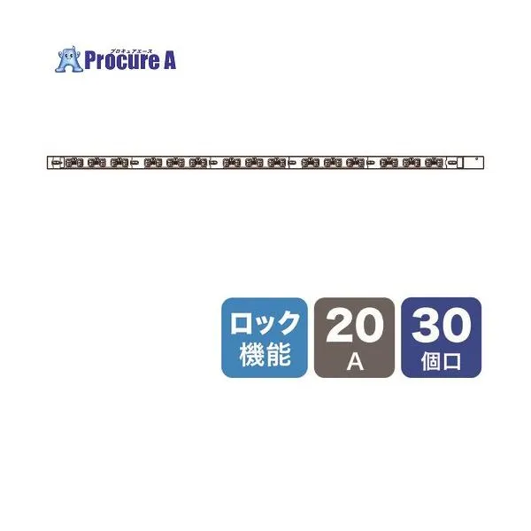 SANWA 19インチサーバーラック用コンセント 200V(20A) 抜け防止ロック機能付き ■▼203-1300 TAP-SV22030LK 1個