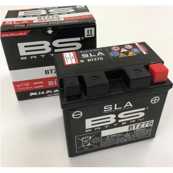 BTZ7S 液入充電済バッテリー （YTZ7S互換） BSバッテリー YZ250FX （B295/B29F/B29L）