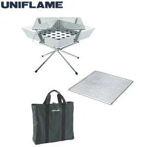 ユニフレーム 焚き火台 セット ファイアグリル+ファイアグリル ヘビーロストル+収納ケース 683040+683118+683187 UNIFLAME