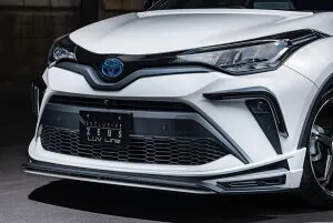 エムズスピード C-HR ZYX NGX 後期 フロントハーフスポイラー 2色塗り分け塗装 2391-1131-222 M'z SPEED LUV LINE ラヴライン