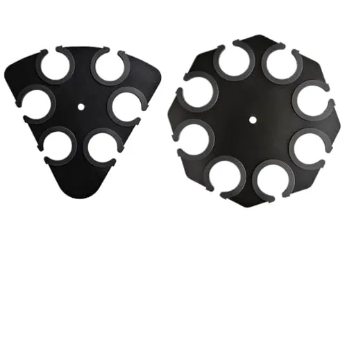 互換性がありますShure SM7Bと互換性があり、3/8インチ-16スレッドの複数マイクホルダーマウント、滑り止めリング付きマイクオーガナイザーディスプレイスタンド(For 6 mics)