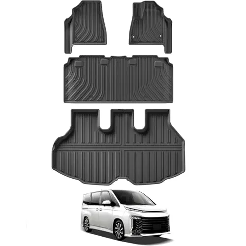 トヨタ 新型 ヴォクシー ノア 90系 専用 フロアマット+ラゲッジマット 3Dフロアマット 2022年1月～現行 NOAH VOXY 90 立体カーマット ラゲッジ マット トランクマット 車種専用設計 TPE素材 防水 耐汚れ 滑り防止 カスタムパーツ