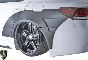 【M's】レクサス 40系 後期FLS460 LS600h F-SPORT用 (2012.10-2017.10) AIMGAIN 純VIP GT Type-1 リアオーバーフェンダー (3ピース/50mmワイド) エイムゲイン エアロ レクサスエアロ エアロパーツ オバフェン LEXUS L