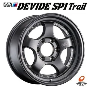 送料無料 4本セット ホイールのみ SSR DEVIDE SP1 Trail ディバイド エスピーワン トレイル フラットガンメタ 17インチ 8.5J インセット-10 6穴 PCD139.7 JWL-T 4本 ランドクルーザープラド ハイラックス FJ