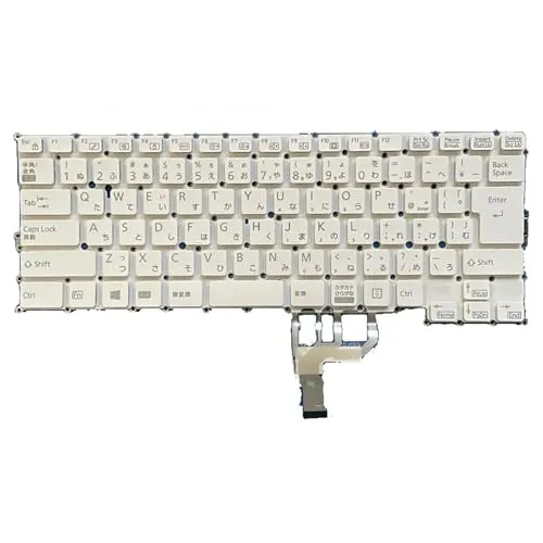 交換用 FOR Fujitsu 富士通 LifeBook UH90/J3 FMVU90J3B FMVU90J3W 対応キーボード日本語 (ホワイト)