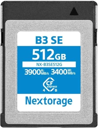Nextorage 日本メーカー CFexpress 4.0 Type B 512GBメモリーカード 最大読み出し速度3900MB/s 最大書き込み速度3400MB/s NX-B3SE512G CF express 4.0 typeb ネクストレージ