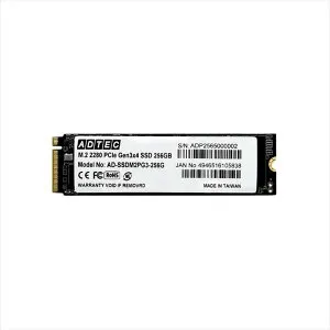 【沖縄・離島配送不可】【代引不可】SSD M.2 NVMe PCIe Gen3x4 (2280) 256GB ADTEC AD-SSDM2PG3-256G