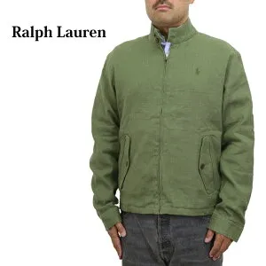 ポロ ラルフローレン メンズ リネン/コットン ヘリンボーン スイングトップ POLO Ralph Lauren Men's Linen/Cotton Herringbone Harrington Jacket US