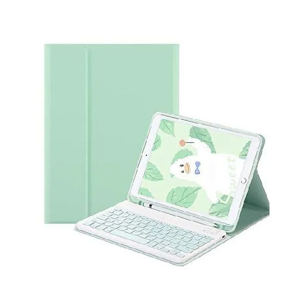 QYiiD Keyboard Case for iPad 9th Generation (2021) / iPad 10.2 8th Gen 2020 / iPad 7th Gen 2019 / iPad Air 3 10.5 / iPad Pro 10.5, Lightweigh_並行輸入