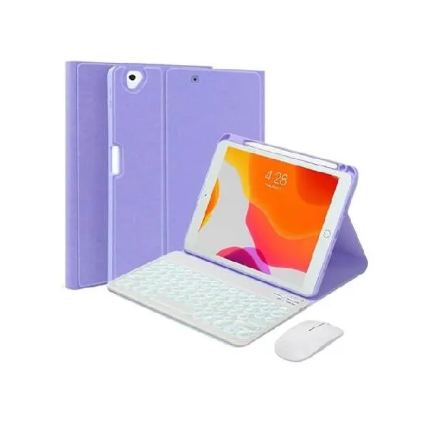 QYiiD Keyboard Case for iPad mini (A17 Pro) 7th Generation 2024 / iPad mini 6th Gen 8.3 Inch, 7 Color Backlit Detachable Bluetooth Color Keyb_並行輸入