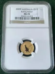 2009P オーストラリア 15 ドル カンガルー 金貨 - MS70 - TGD