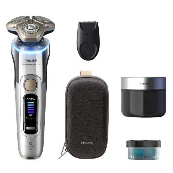 フィリップス メンズシェーバー(回転刃)(自動洗浄器付)(クローム) PHILIPS Shaver i9000 Prestige Ultra XP9404/21 返品種別A