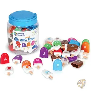 【5日最大1500円クーポン】ミニABCポップス アルファベットおもちゃ ABCパズル 幼児向けフォニックスゲーム 細かい運動能力を鍛える おもちゃ プレイフードセット 就学前アクティビティ 感覚