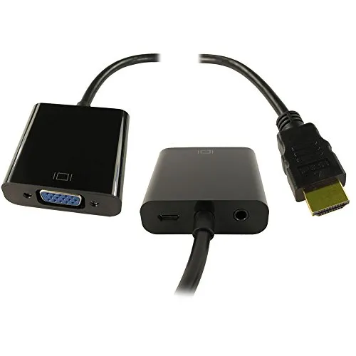 kenableデジタル1080p HDMI toアナログSVGA変換ケーブル、オーディオ& USB