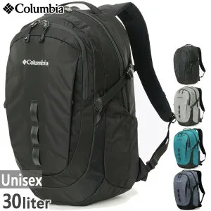 30L コロンビア メンズ レディース ペッパーロック バックパック リュックサック デイパック バッグ 鞄 通勤 通学 撥水 ブラック 黒 グレー ブルー 青 灰色 送料無料 Columbia PU7254