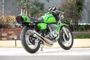 K2TEC ケイツーテック 鏡面ステンレスクロスチャンバー TYPE-2 750SS マッハIV H2 KH750 KAWASAKI カワサキ チャンバー マフラー