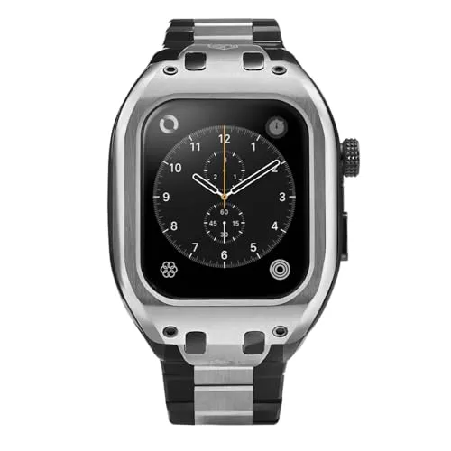 [HUMBLE RICH] ユニセックス Apple Watchケース ハンブルリッチ クラシック WBB0290-034 Apple watch シリーズ 9,8,7対応 シルバー ステンレススチール [並行輸入品]