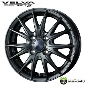 【最大P25倍】 14インチ WEDS VELVA SPORT2 14x4.5J 4/100 +45 ディープメタル2ウェッズ ヴェルヴァ スポルト2 軽自動車 N-BOX タント ムーヴ スペーシア ハスラー アルト ワゴンR ミラ新品アルミホイール1