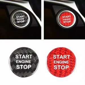 アルファロメオ ステルヴィオ用エンジンスタートストッププッシュボタンカバーモールディングブラック- For Alfa Romeo Stelvio Engine Start Stop Push Button Cover Molding Black- 【並行輸入品】