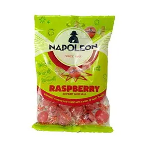 ナポレオン ラズベリー スイート ボール - サワー パウダー センター入りハード キャンディー、5.29 オンス Napoleon Raspberry Sweet Balls - Hard Candies With Sour Powder Center, 5.29 Oz