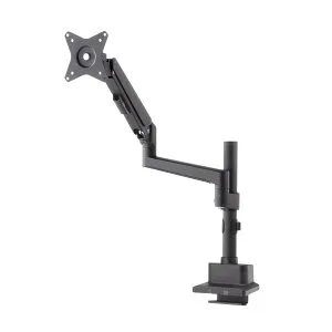 サンワサプライ モニターアーム（ガススプリング式・支柱タイプ） (CR-LAC1407BK) ※お客様組立品 | sanwa サンワダイレクト オフィス用品 オフィス事務用品 オフィスサプライ |