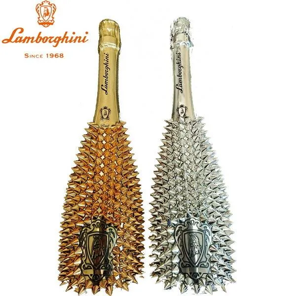 オリジナル デコレーションボトル ランボルギーニ ブリュット ヴィーノ スプマンテ 750ml×2本セット［Lamborghini Brut Gold Vino Spmante ヴェネト］
