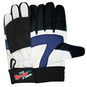 ★ポイント10倍★ 4/24~4/27 お買い物マラソン(要エントリー) 人工皮革手袋 SR-7W ストロングセブン ホワイト LLサイズ(10双入)