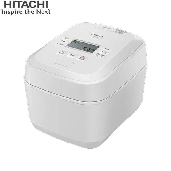 RZ-V100HM(W) 日立 HITACHI 圧力&スチーム ふっくら御膳 フロストホワイト 炊飯容量5.5合 圧騰甘み炊き 大火力 沸騰鉄釜 蒸気カット 送料無料