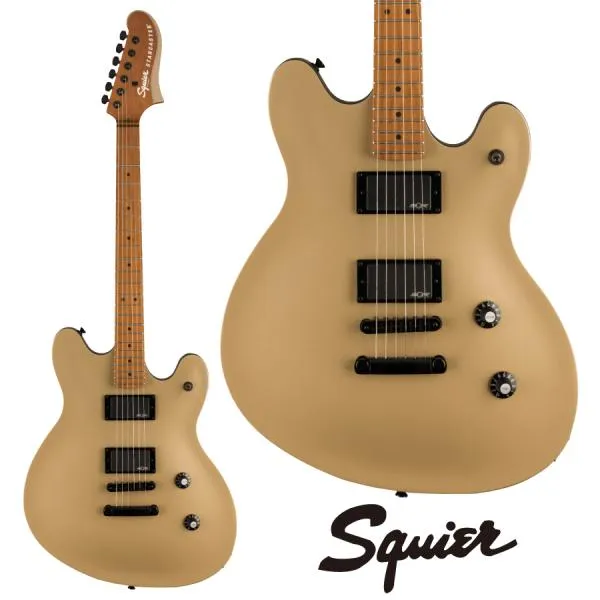 Squier Contemporary Active Starcaster - Shoreline Gold / Roasted Maple - │ ゴールド《エレキギター》
