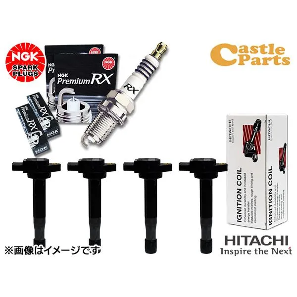 ヴィッツ NCP10 NCP15 NCP95 NGK 正規品 RXプラグ 93228 BKR5ERX-11P 4本 Astemo (旧日立) イグニッションコイル U13T01-COIL 4本 H11.08～H22.09