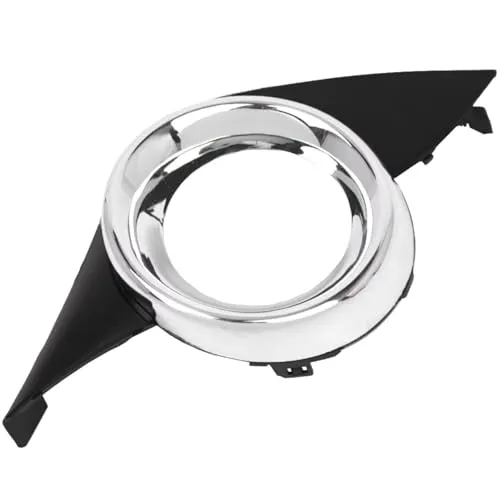 車のフォグランプグリル Compatible With Peugeot 207 Sport 2006 2007 2008 2009 フロントバンパー フォグライト ランプカバー フォグライトフレーム グリル クローム 7452HW(Right)