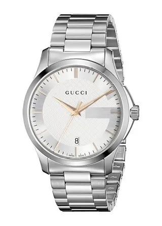 グッチ Gucci Men's YA126442 G-Timeless Stainless Steel Watch with Triple-Link Bracelet 男性 メンズ 腕時計 【並行輸入品】