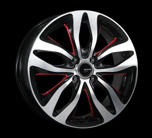 【アルミホイール単品4本価格】【17インチ】【BRIDGESTONE BALMINUM DS-P】【ブリヂストン バルミナDS-P】【17X6.0J 4穴 PCD：100】ロッキー、ライズ、オーラなどに装着可能表示は4本価格です