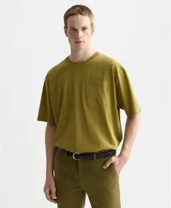 スコッチアンドソーダ メンズ トップス Tシャツ 半袖 SCOTCH & SODA Men'seasonal Core Short-Sleeve T-Shirt Green Moss グリーン