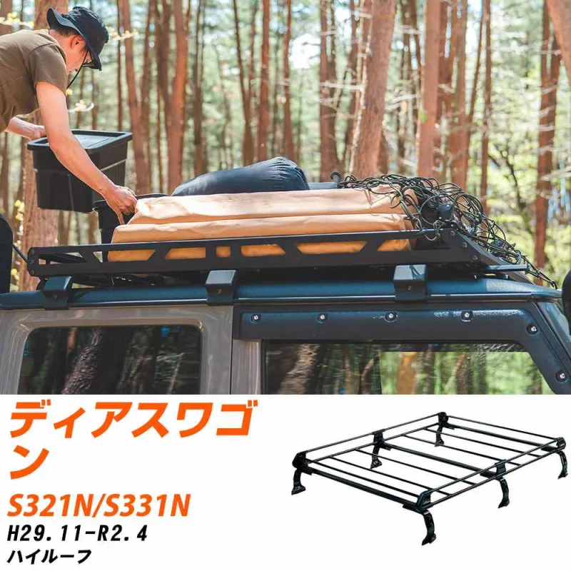 スバル ディアスワゴン ルーフキャリア タフレック H29.11-R2.4 S321N/S331N Pシリーズ PH236C+【H04006-CA】