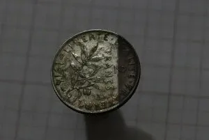 ?? ???? フランス 2フラン 1914年 シルバー B67 #2234