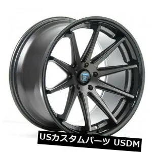 海外輸入ホイール 20x10 / 11 Rohana RC10 5x114 +25/28グラファイト/グロスブラックリップホイール（4個セット） 20x10/11 Rohana RC10 5x114 +25/28 Graphite/Gloss Black Lip Wheels (Set of 4) 【並行輸入品】