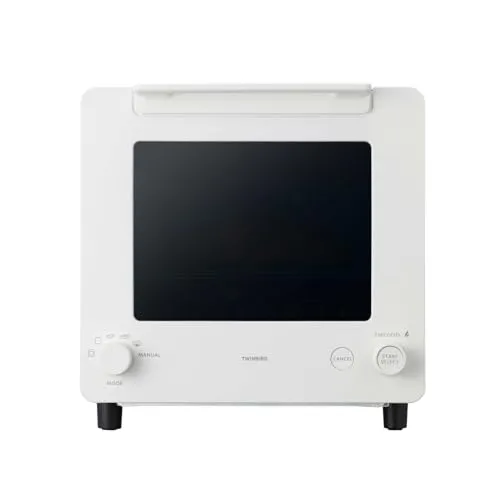 TWINBIRD(ツインバード) トースター オーブントースター 2枚焼き 小型 日本製 匠ブランジェ 焦げない オートモード 120℃~260℃ リベイク 冷凍パン 遠赤 近赤外線 コンパクト ホワイト TS-D486W