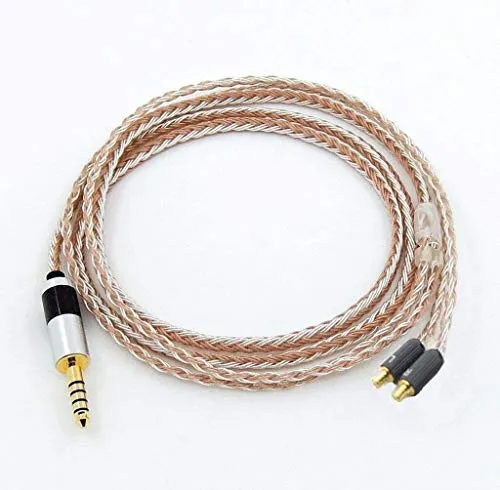 Yodonami 4.4mmバランスケーブル ATH-CKR100 ATH-CKR90 ATH-CKS1100 ATH-E40 ATH-E50 ATH-E70 に対応 アップグレードケーブル ヘッドホンケーブル