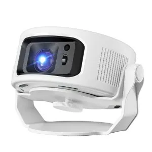 Philoent プロジェクター 家庭用 小型 1080P 8K対応＆HDR高ダイナミック画質＆1400Ansi Android TV 14.0搭載 HiFiスピーカー内蔵 天井 静音 0.5M短距離投影 WiFi6 Bluetooth5.4 350大画面 自動台形補正 ホームシア