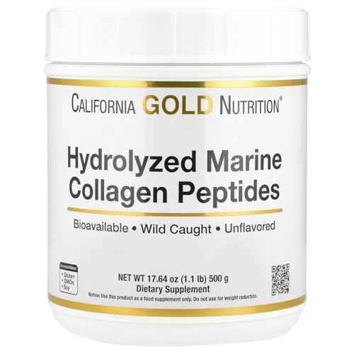California Gold Nutrition, 加水分解海洋コラーゲンペプチド、無香料、500g（17.64オンス）
