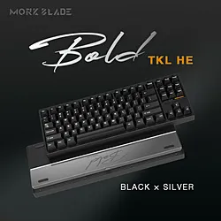 MORKBLADE ゲーミングキーボード(ラピッドトリガー対応) MORKBLADE(英語配列) ブラック / シルバー MORK-BLADE-TKL-BK ［有線 /USB］